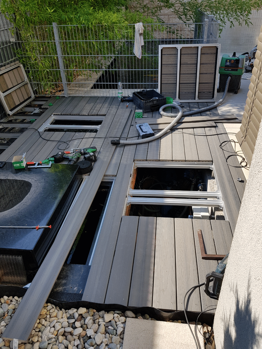 Filterabdeckung / Terrasse in Ketsch